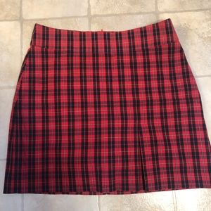 plaid skirt